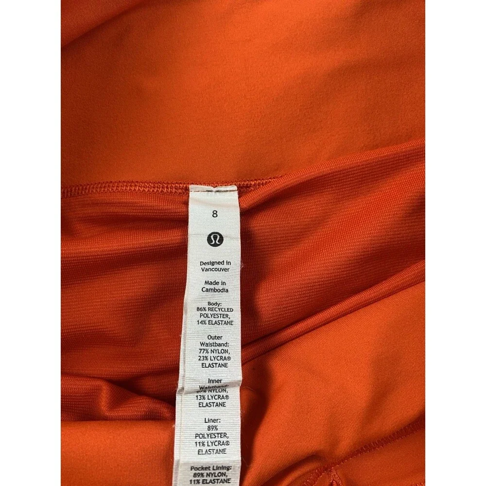 Lululemon Speed Up Lined Short Size 8